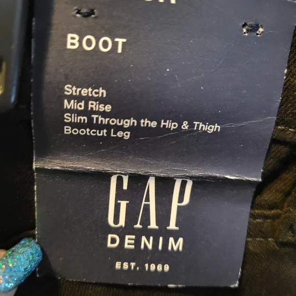 GAP Women's Boot Cut Jeans - Black - Picture 3 of 4